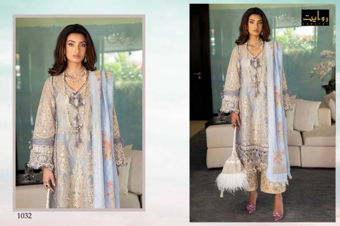 Rawayat Elaf 5 Fancy Casual Wear Lawn Cotton Pakistani Salwar Suits Collection